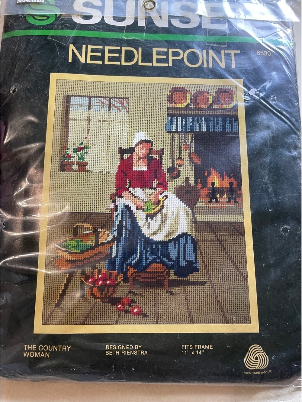 Sunset needlepoint The Country women